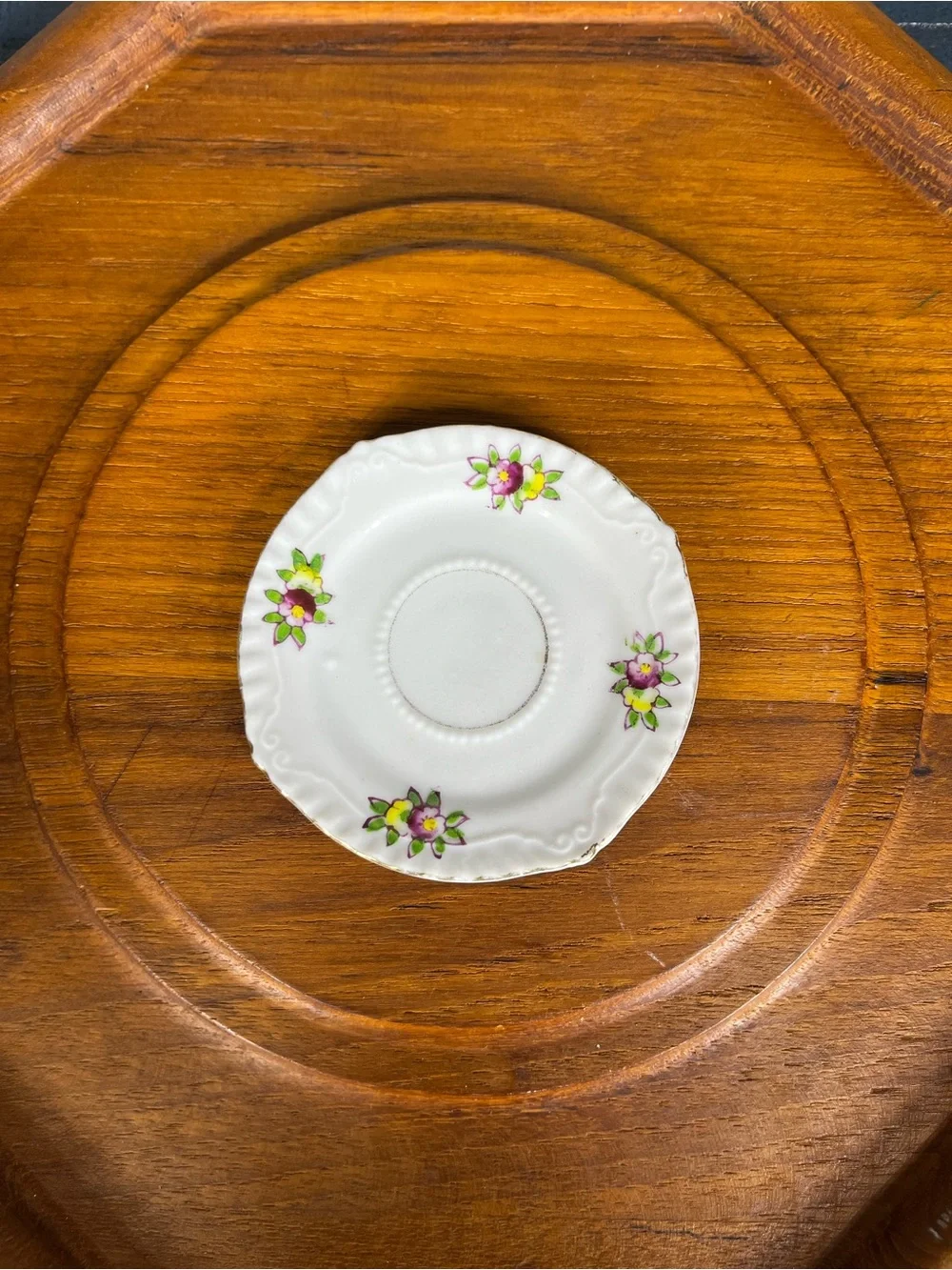 MCM Japanese Miniature Porcelain Saucer